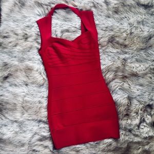 Red bandage dress